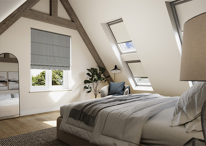 The British Stripe Co. Catherine, Polzeath No.1 - Twist&Fit Roman Blind - Image 7